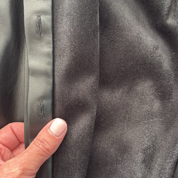 Alice + Olivia Black Mini Faux Leather Dress - Picture 5 of 7